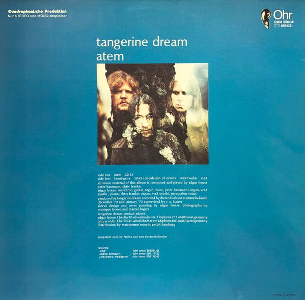 USED - Tangerine Dream - Atem