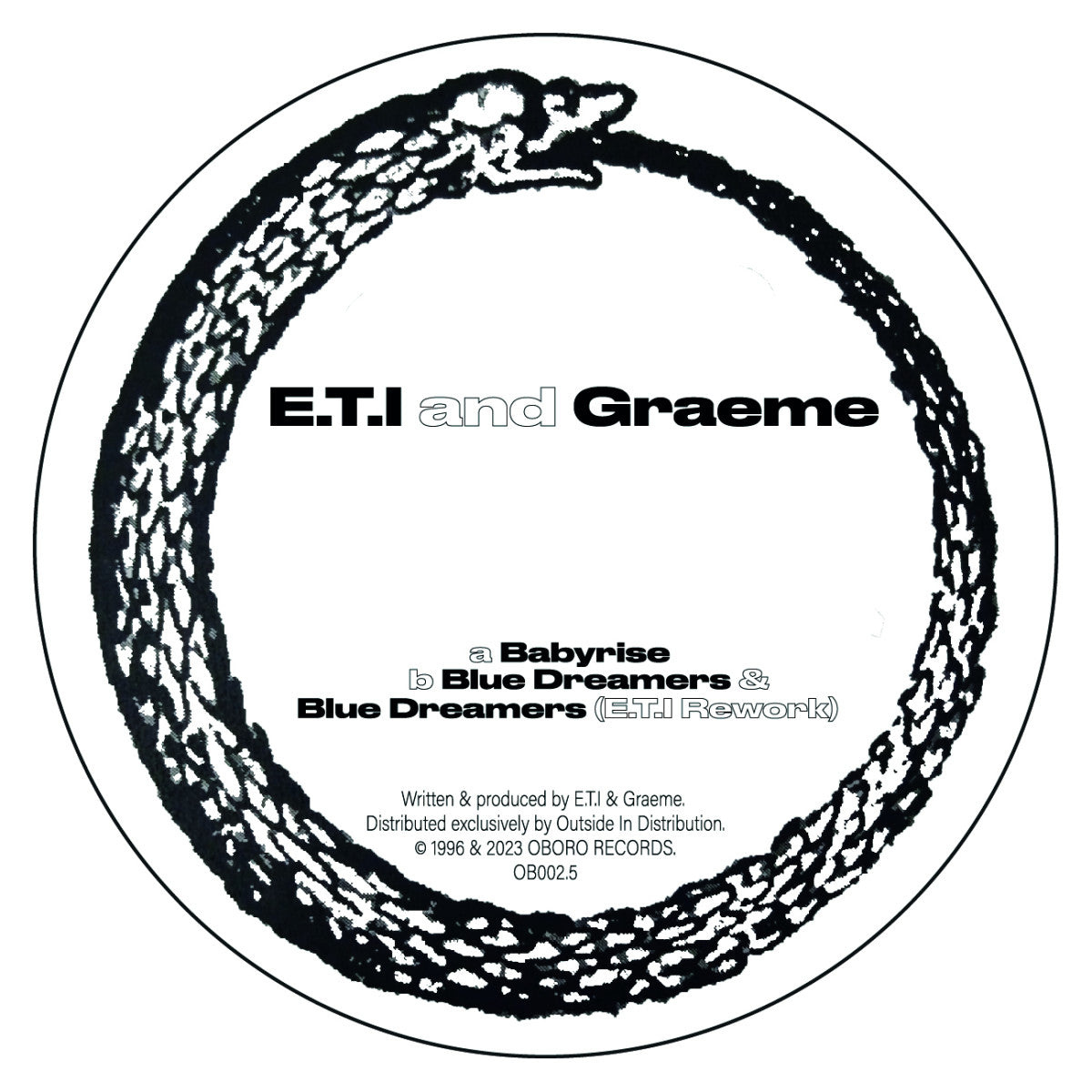 E.T.I & Graeme - Babyrise, Bluedreamers (incl. E.T.I Rework) (12")
