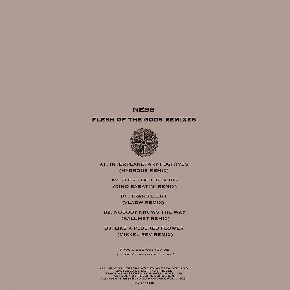 Ness - Flesh Of The Gods Remixes (Gold Vinyl 12")