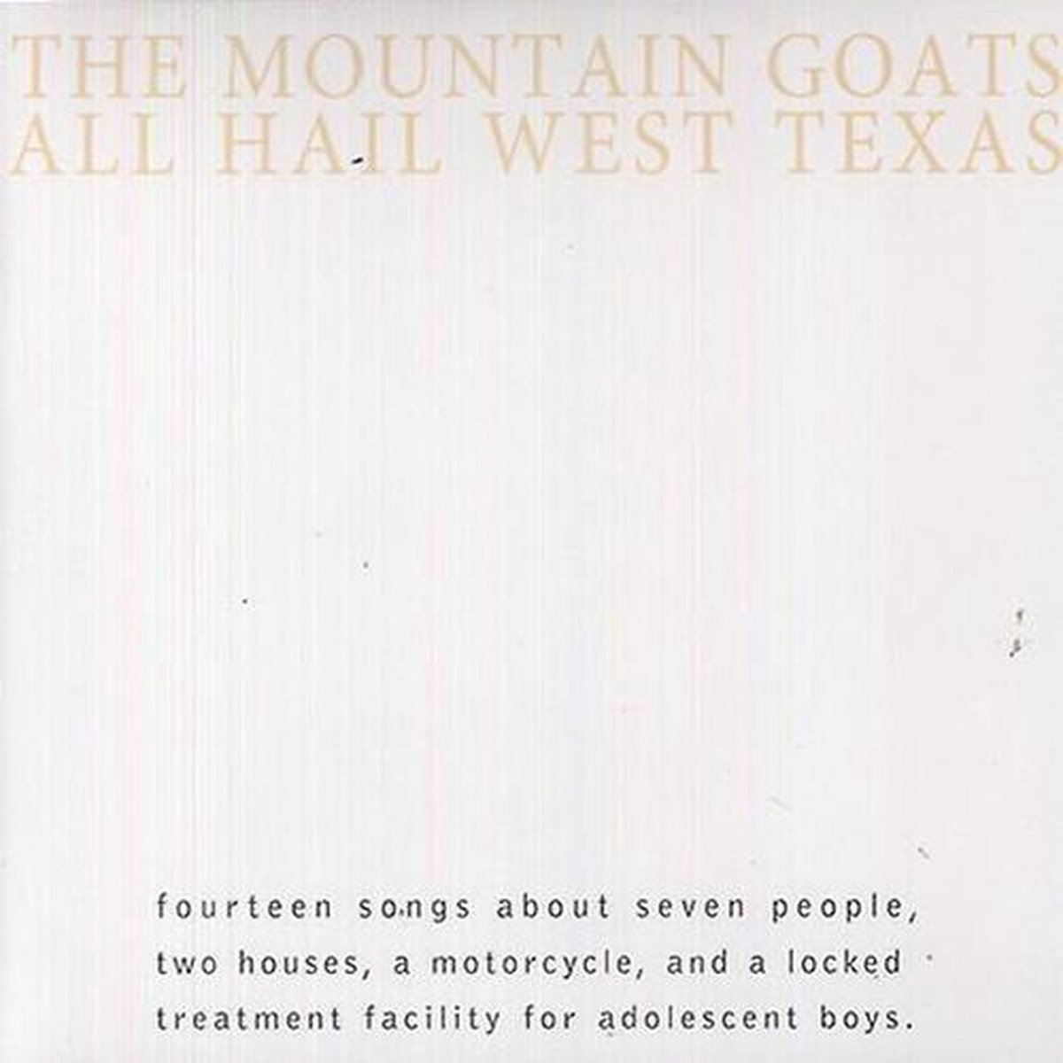 MOUNTAIN GOATS - All Hail West Texas (Yellow LP)