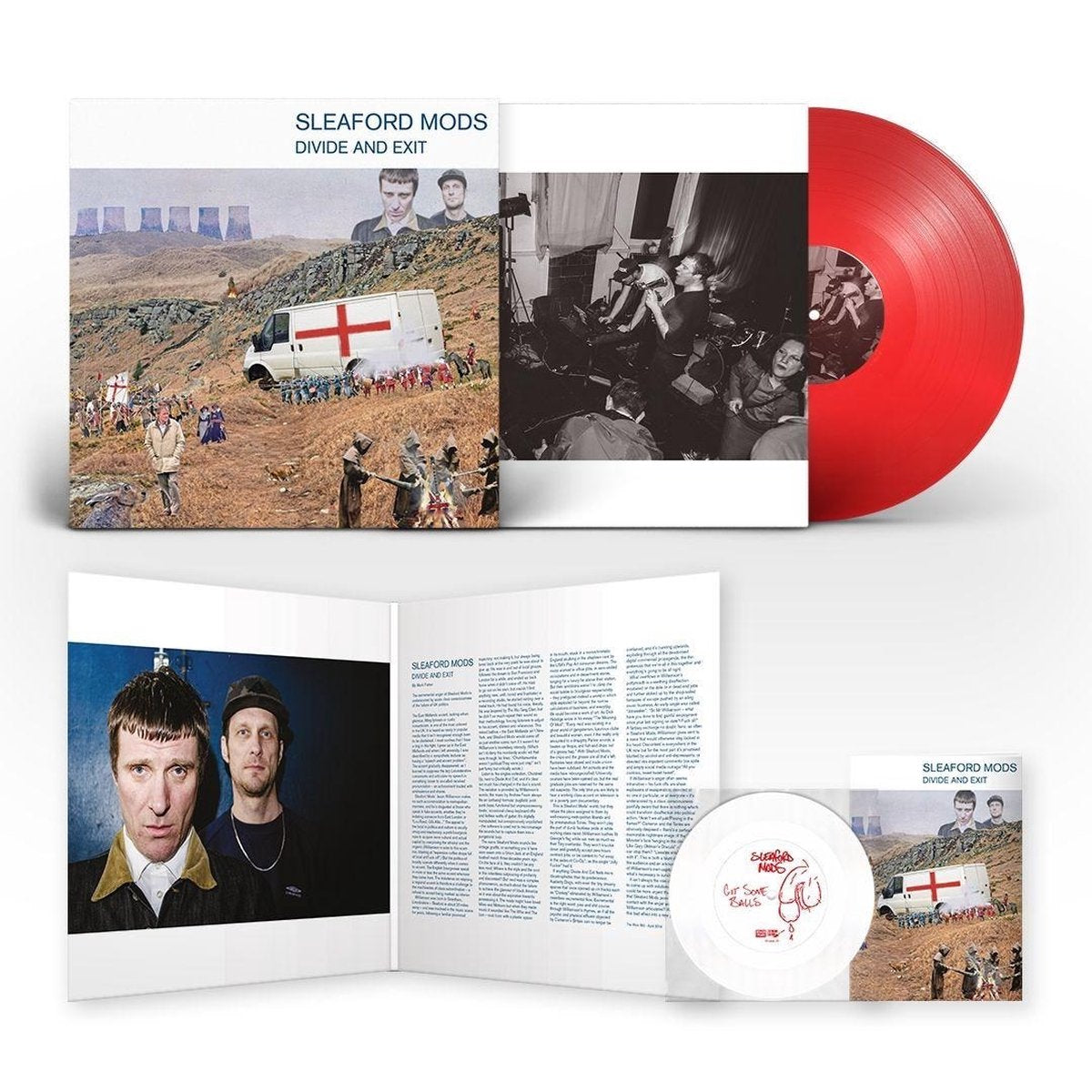 Sleaford Mods - Divide And Exit (Transparent Red / Plus Flexi Vinyl)