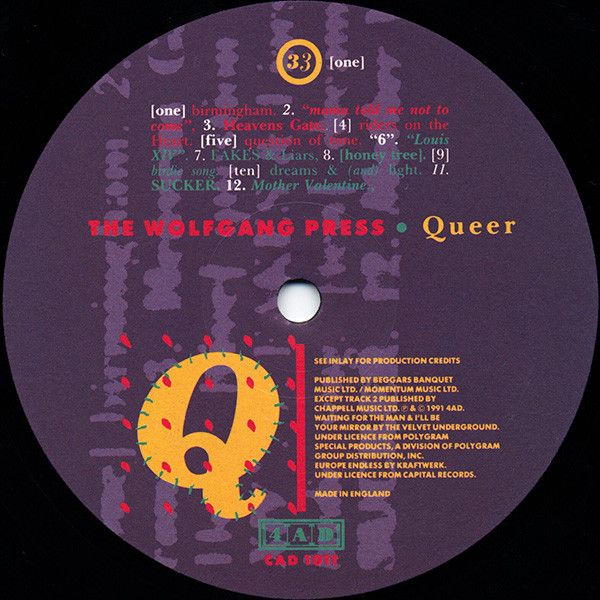 USED - The Wolfgang Press - Queer