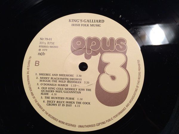 USED - King's Galliard - Irish Folk Music