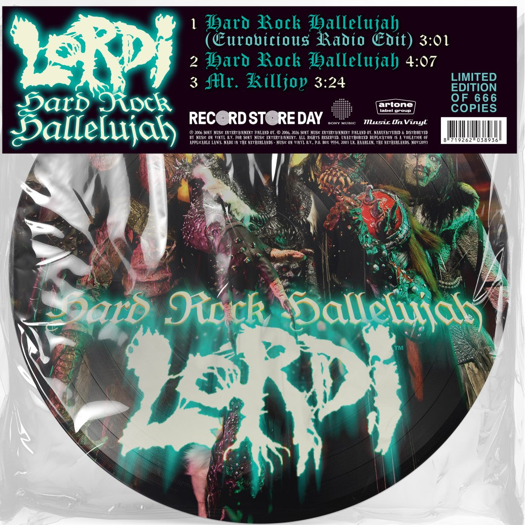 Lordi - Hard Rock Hallelujah (w/ UV-print on the B-side 12")