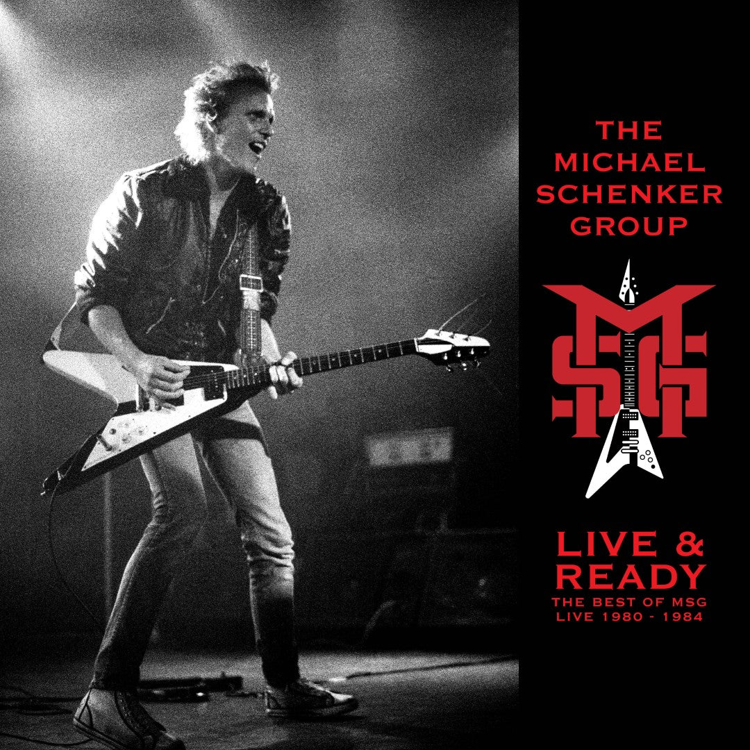 Michael Schenker Group, The - Live & Ready The Best of MSG Live 1980 - 1984 (Blue & Red Splatter w/ Printed Inner & Sticker LP)