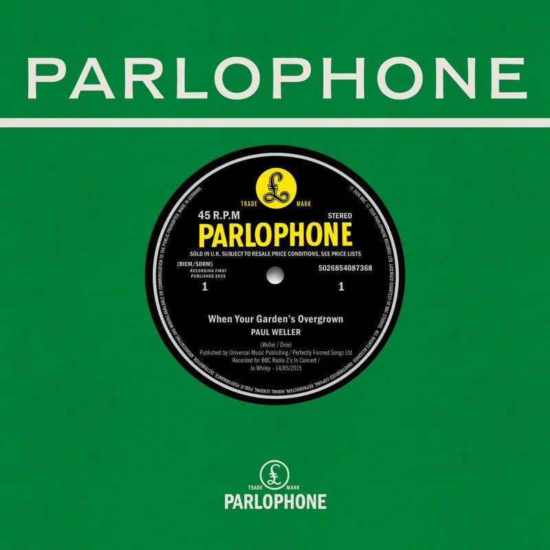 Paul Weller - When Your Garden's Overgrown (Live at The BBC) / Boy About Town (Live at The BBC) (40g Black Vinyl 7")