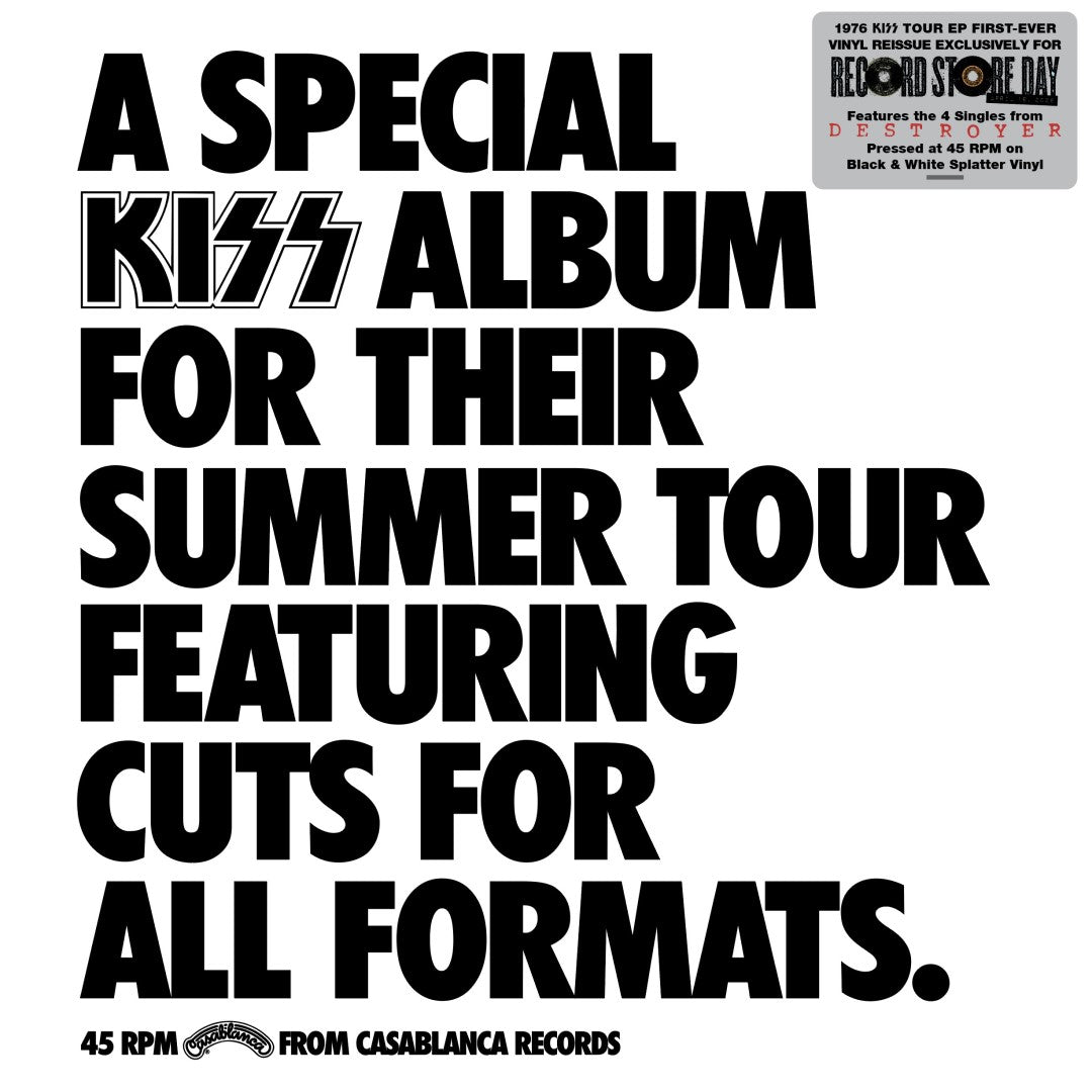 Kiss - A   Special Kiss Tour Album (45RPM, 140gr Black & White splatter 12")