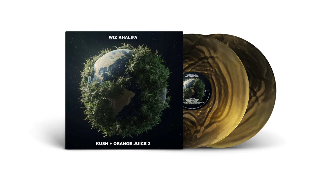 Wiz Khalifa - Kush + Orange Juice 2 (Black and Gold Coloured Vinyl LP)