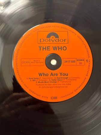 USED - The Who - Phases