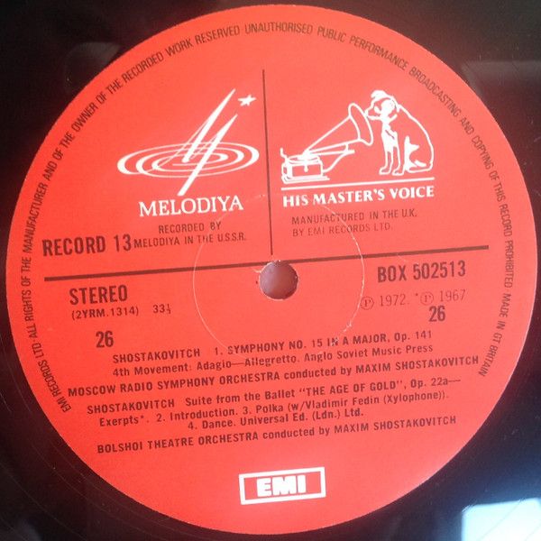 USED - Dmitri Shostakovich - Shostakovich Symphonies 1-15