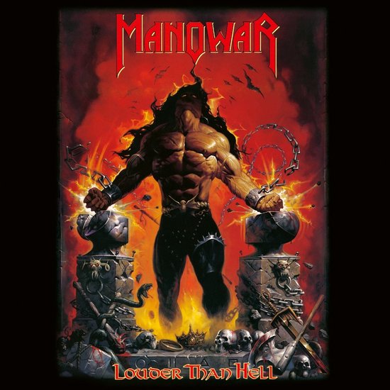Manowar - Louder Than Hell (Magenta With Black Stripes Vinyl LP)