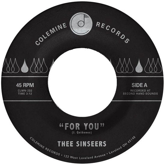 Thee Sinseers - For You (Blue 7")