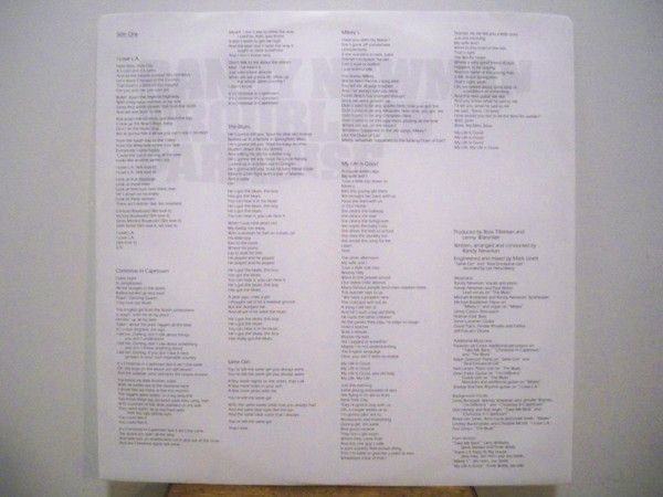 USED - Randy Newman - Trouble In Paradise