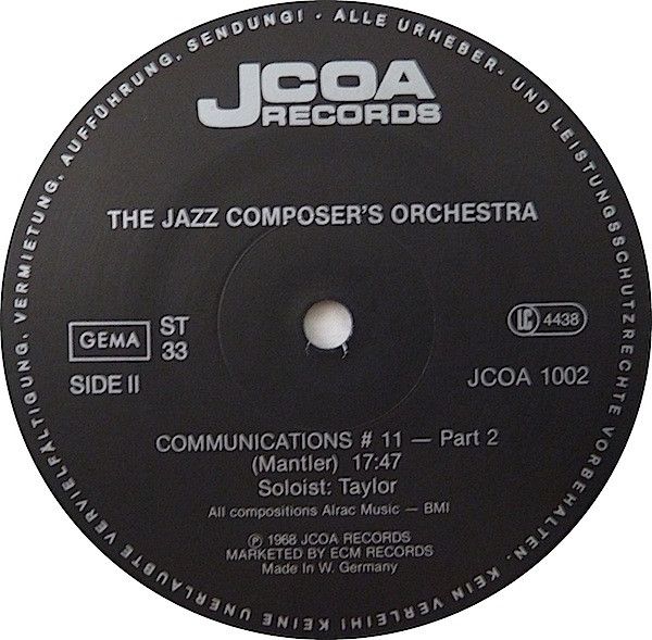 USED - The Jazz Composer's Orchestra - The Jazz Composer's Orchestra