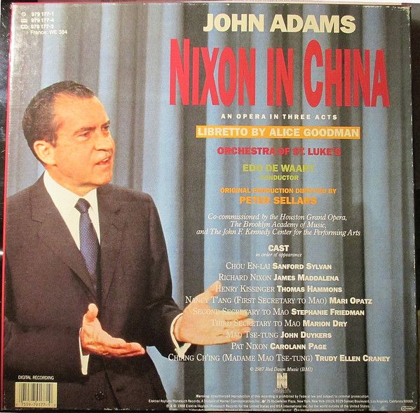 USED - John Adams - Nixon In China (An Opera In Three Acts)