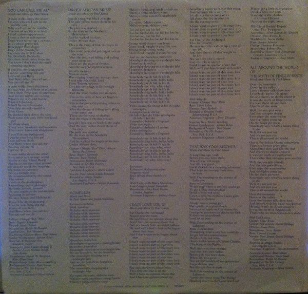 USED - Paul Simon - Graceland