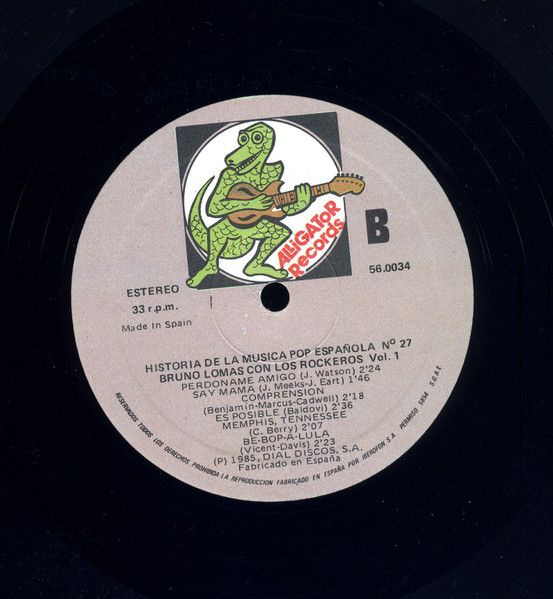 USED - Bruno Lomas - Bruno Lomas Con Los Rockeros Vol. 1