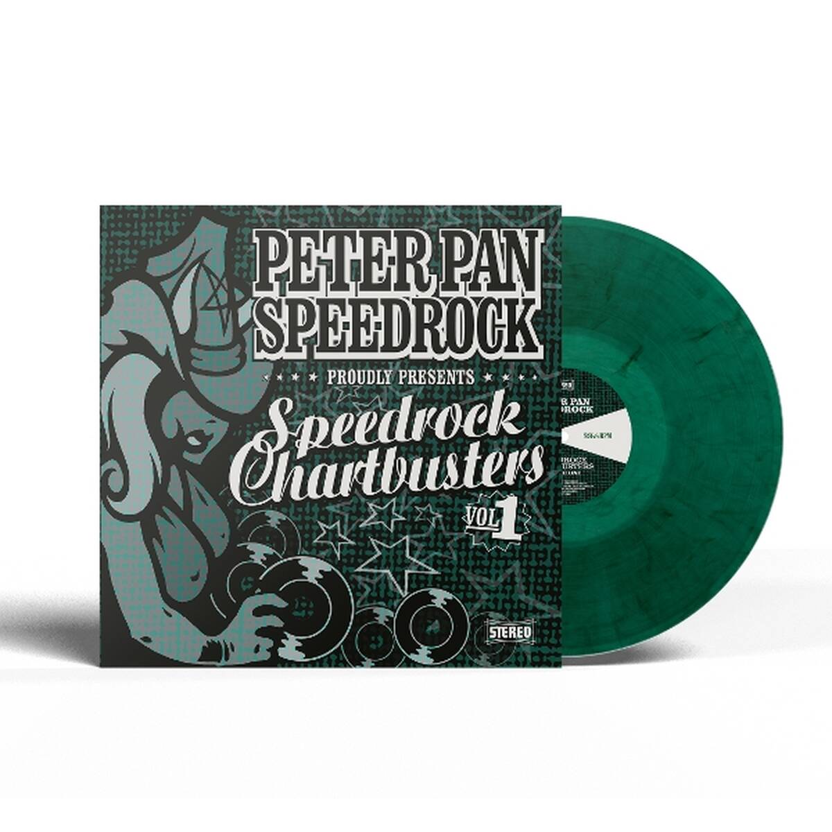 Peter Pan Speedrock - Speedrock Chartbusters Vol. 1 (Camouflage Green Coloured LP)
