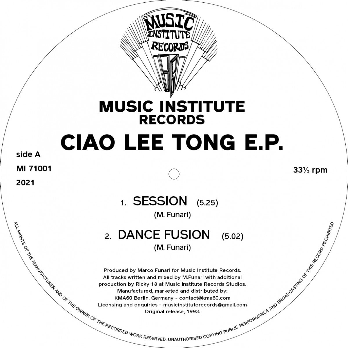 Ciao Lee Tong - Ciao Lee Tong EP (12")
