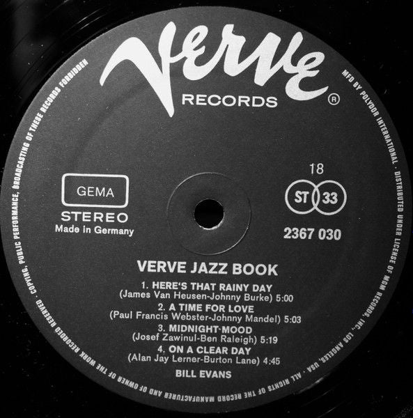 USED - Various - Verve Jazz Book
