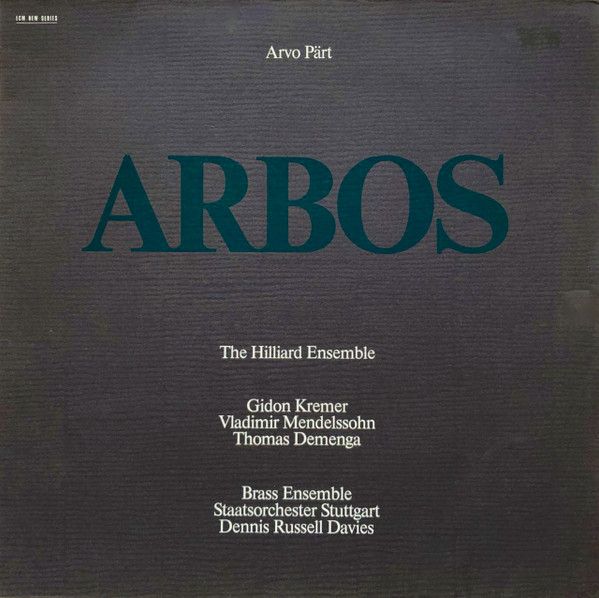 USED - Arvo Pärt - Arbos