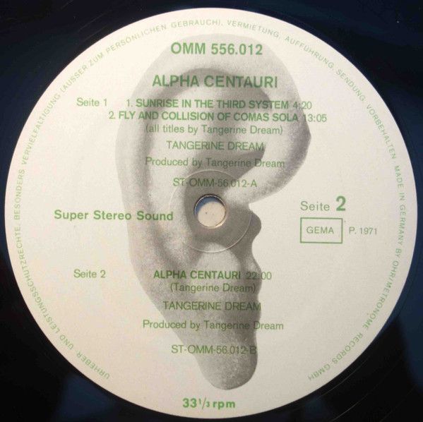 USED - Tangerine Dream - Alpha Centauri