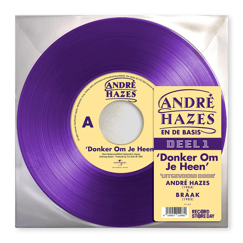 Andre Hazes/Braak - Donker Om Je Heen (Purple Solid Vinyl 7")