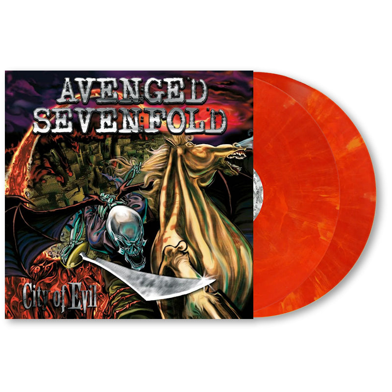Avenged Sevenfold - City of Evil (Orange and Red Swirl Coloured LP)