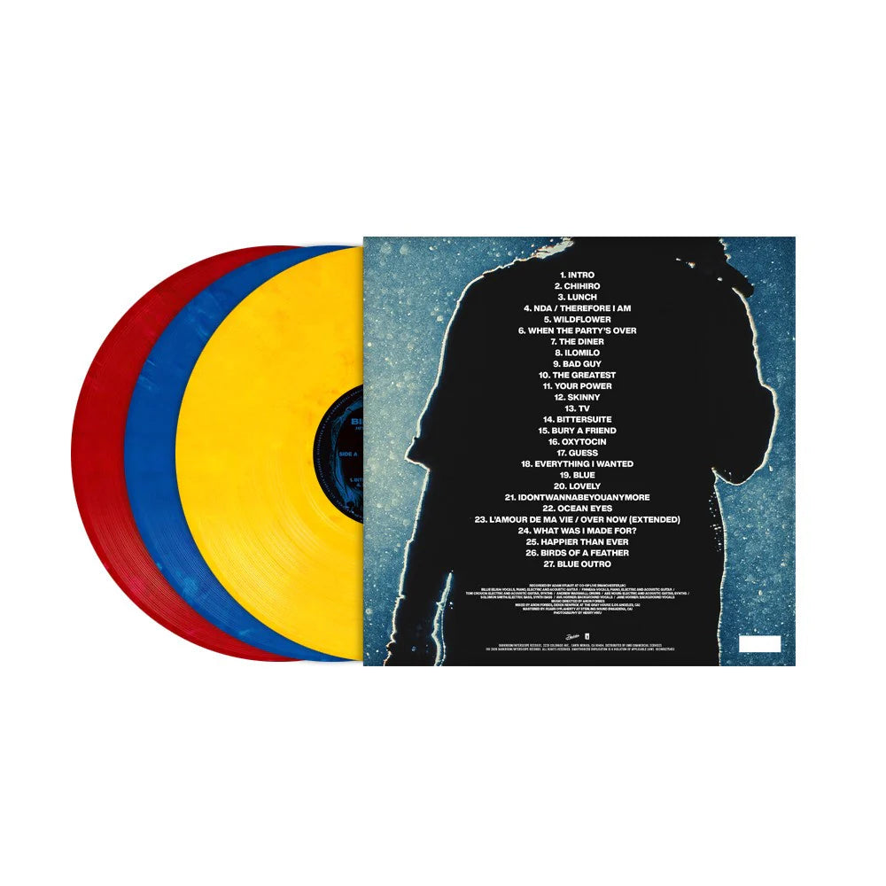 Billie Eilish - HIT ME HARD AND SOFT: THE TOUR (LIVE) (Blue, Yellow & Red Vinyl LP)
