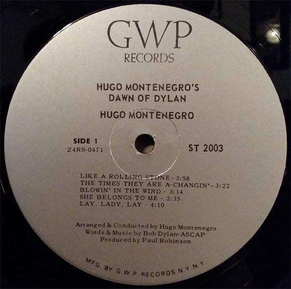 USED - Hugo Montenegro - Hugo Montenegro's Dawn Of Dylan