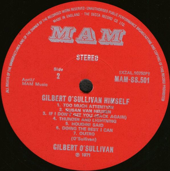 USED - Gilbert O'Sullivan - Himself