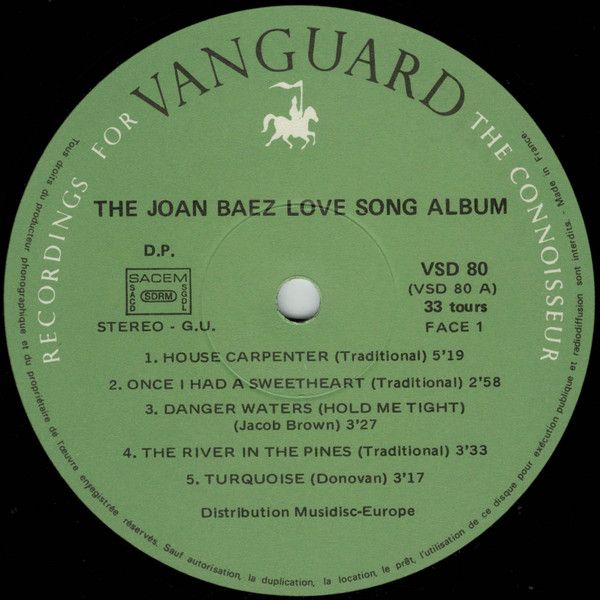 USED - Joan Baez - The Joan Baez Lovesong Album