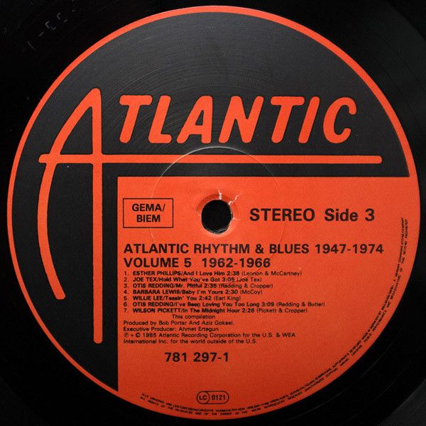 USED - Various - Atlantic Rhythm And Blues 1947-1974