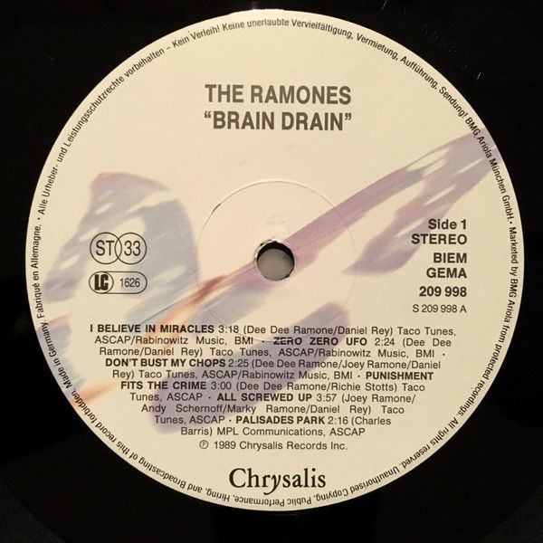 USED - Ramones - Brain Drain