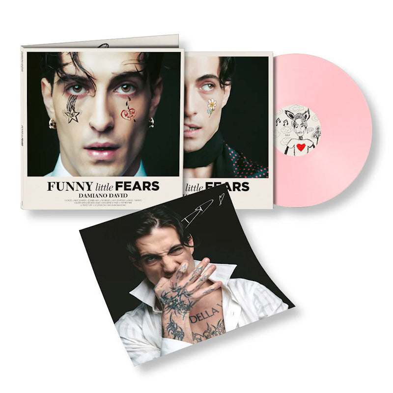 Damiano David - Funny Little Fears (Pink Coloured Vinyl With Handsigned Lyrics Insert LP)
