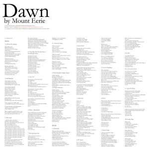 Mount Eerie - Dawn (White Coloured LP)