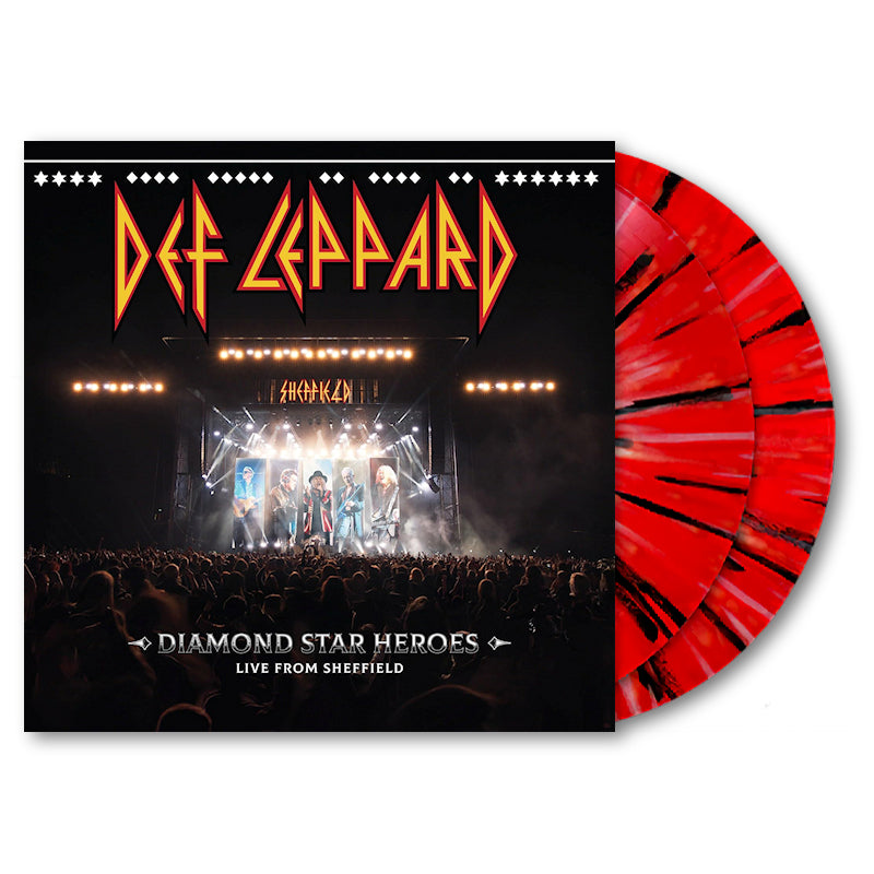 Def Leppard - Diamond Star Heroes Live From Sheffield (Black, Red & White Splatter Vinyl LP)