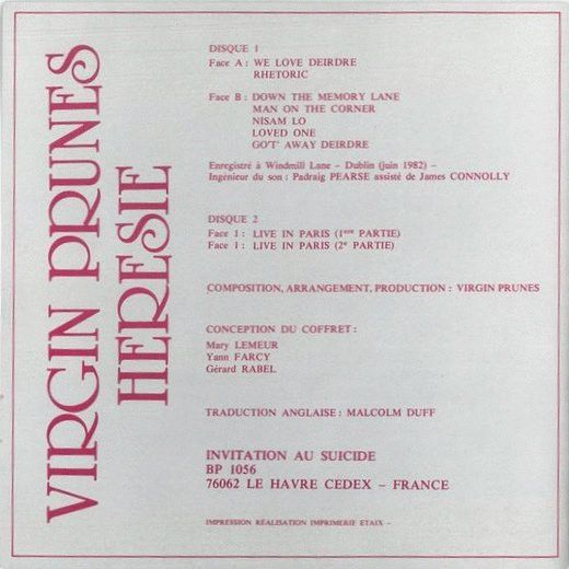 USED - Virgin Prunes - Heresie