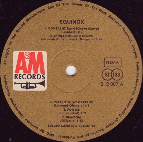 USED - Sérgio Mendes & Brasil '66 - Equinox