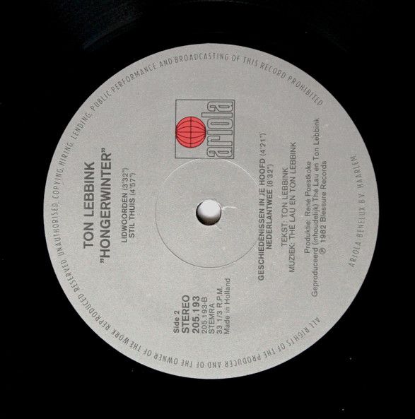 USED - Ton Lebbink - Hongerwinter
