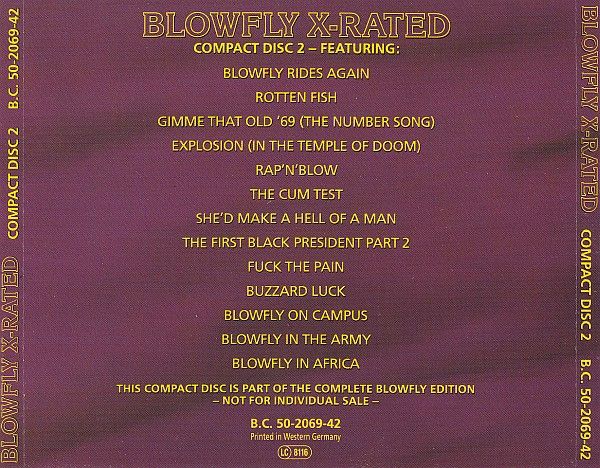 USED - Blowfly - Blowfly X-Rated