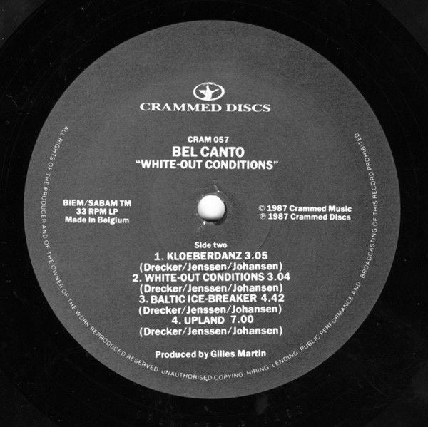 USED - Bel Canto - White-Out Conditions