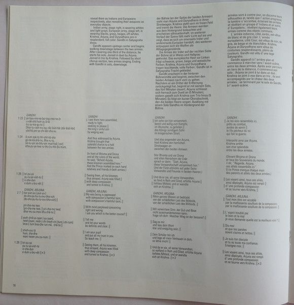 USED - Philip Glass - Satyagraha
