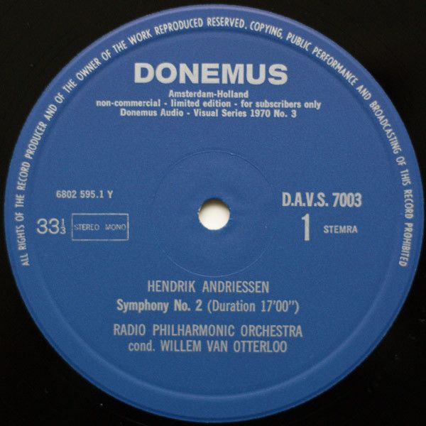 USED - Hendrik Andriessen - Symphony No. 2 / Symphony No. 3