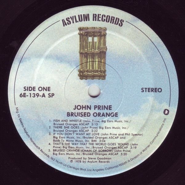 USED - John Prine - Bruised Orange