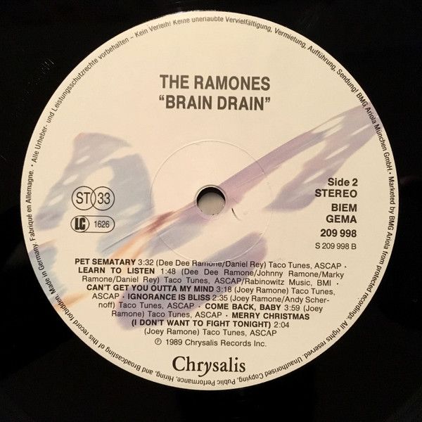 USED - Ramones - Brain Drain