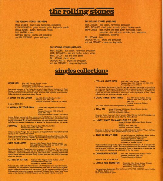 USED - The Rolling Stones - Singles Collection ✱ The London Years