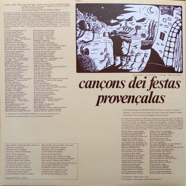 USED - Mont-Jòia - Cançons Dei Festas Provençalas