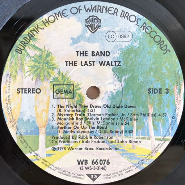 USED - The Band - The Last Waltz