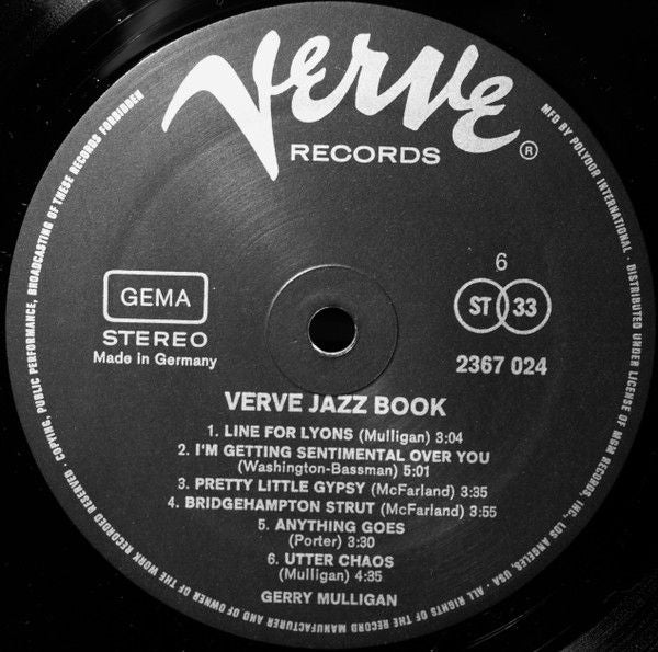 USED - Various - Verve Jazz Book